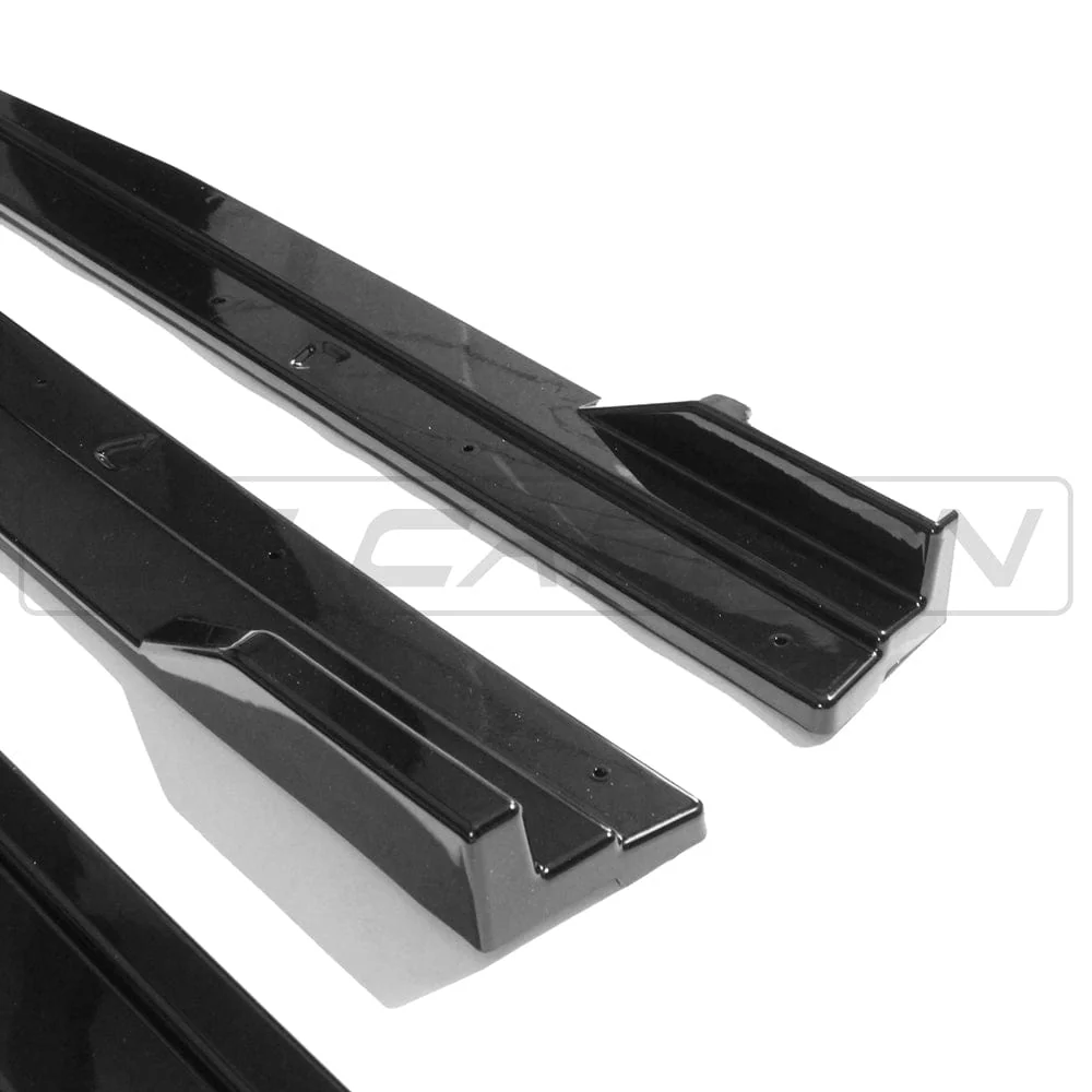 VOLKSWAGEN GOLF R/GTD/GTI MK7/7.5 2014-2020 GLOSS BLACK SIDE SKIRTS - Image 6