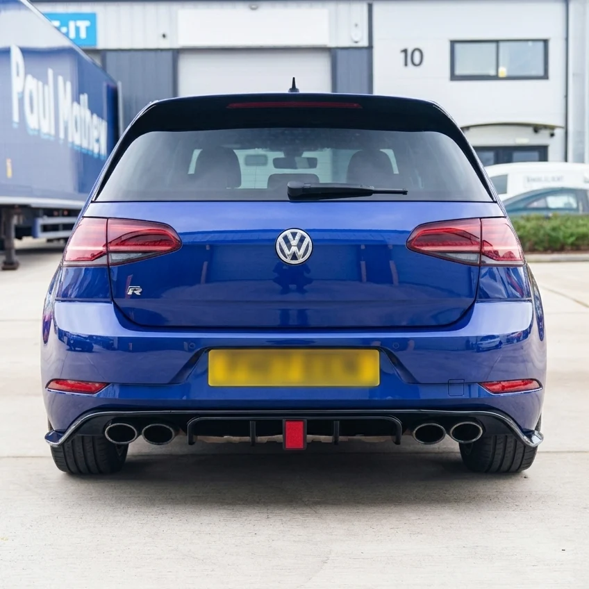 VOLKSWAGEN GOLF R MK7.5 2017-2020 GLOSS BLACK DIFFUSER WITH LED LIGHT - Image 3