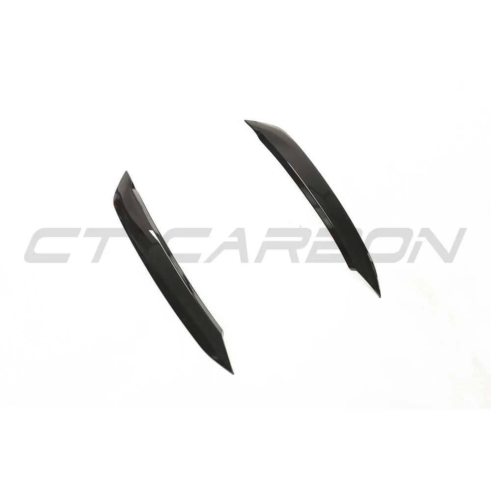 VOLKSWAGEN POLO MK6 GLOSS BLACK HEADLIGHT EYEBROWS - Image 2