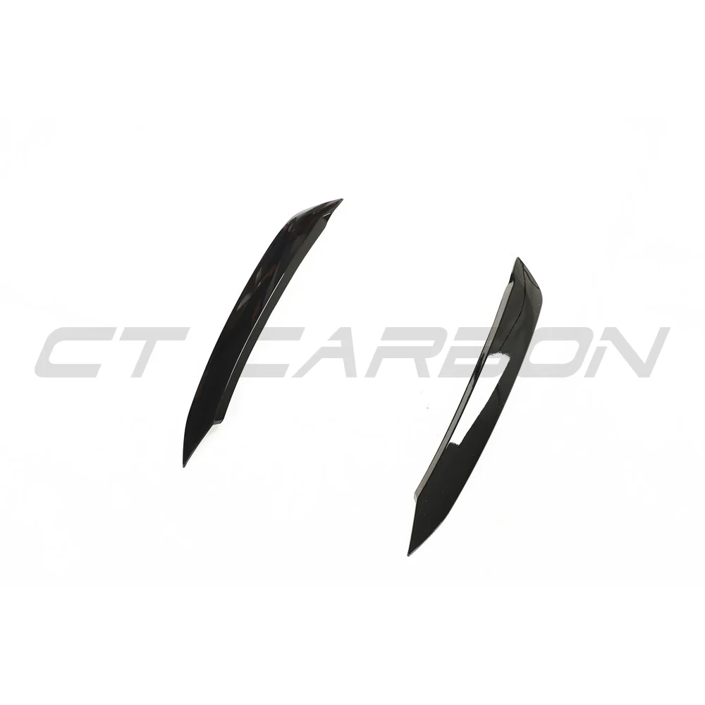 VOLKSWAGEN POLO MK6 GLOSS BLACK HEADLIGHT EYEBROWS - Image 3