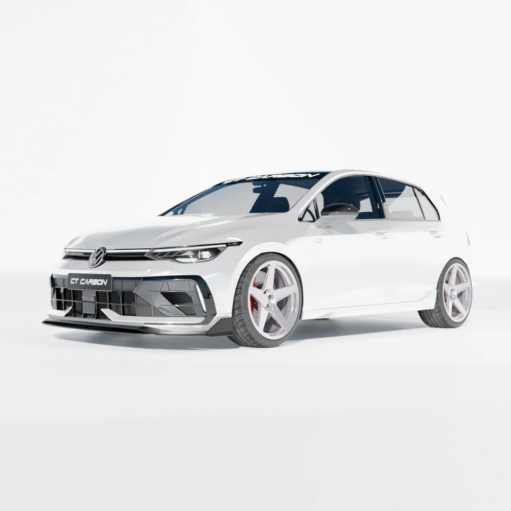 VW GOLF MK8.5 R CARBON FIBRE SPLITTER - CT DESIGN - Image 2