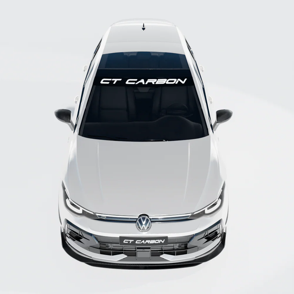 VW GOLF MK8.5 R CARBON FIBRE SPLITTER - CT DESIGN - Image 4