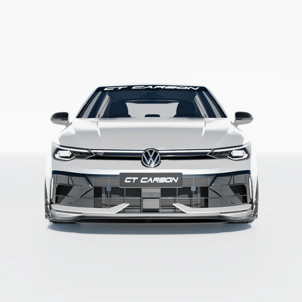 VW GOLF MK8.5 R CARBON FIBRE SPLITTER - CT DESIGN - Image 5