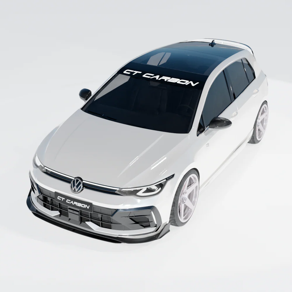 VW GOLF MK8.5 R CARBON FIBRE SPLITTER - CT DESIGN - Image 9
