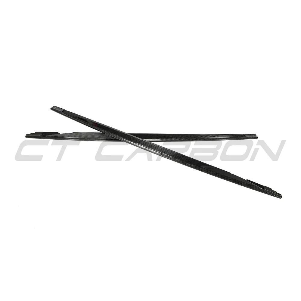 VW GOLF MK8 R 2020+ CARBON FIBRE SIDE SKIRTS - V2 - Image 8