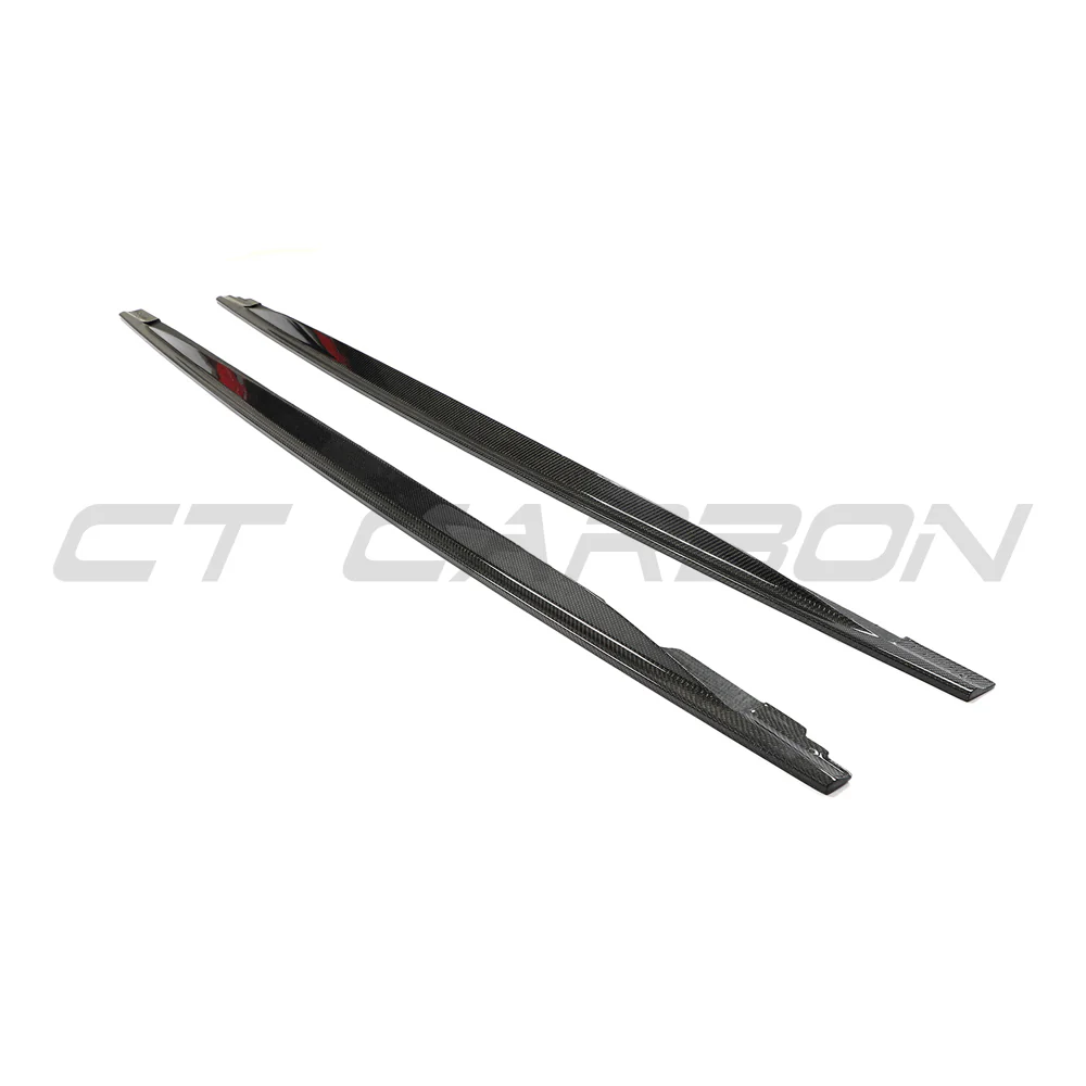 VW GOLF MK8 R 2020+ CARBON FIBRE SIDE SKIRTS - V2 - Image 9