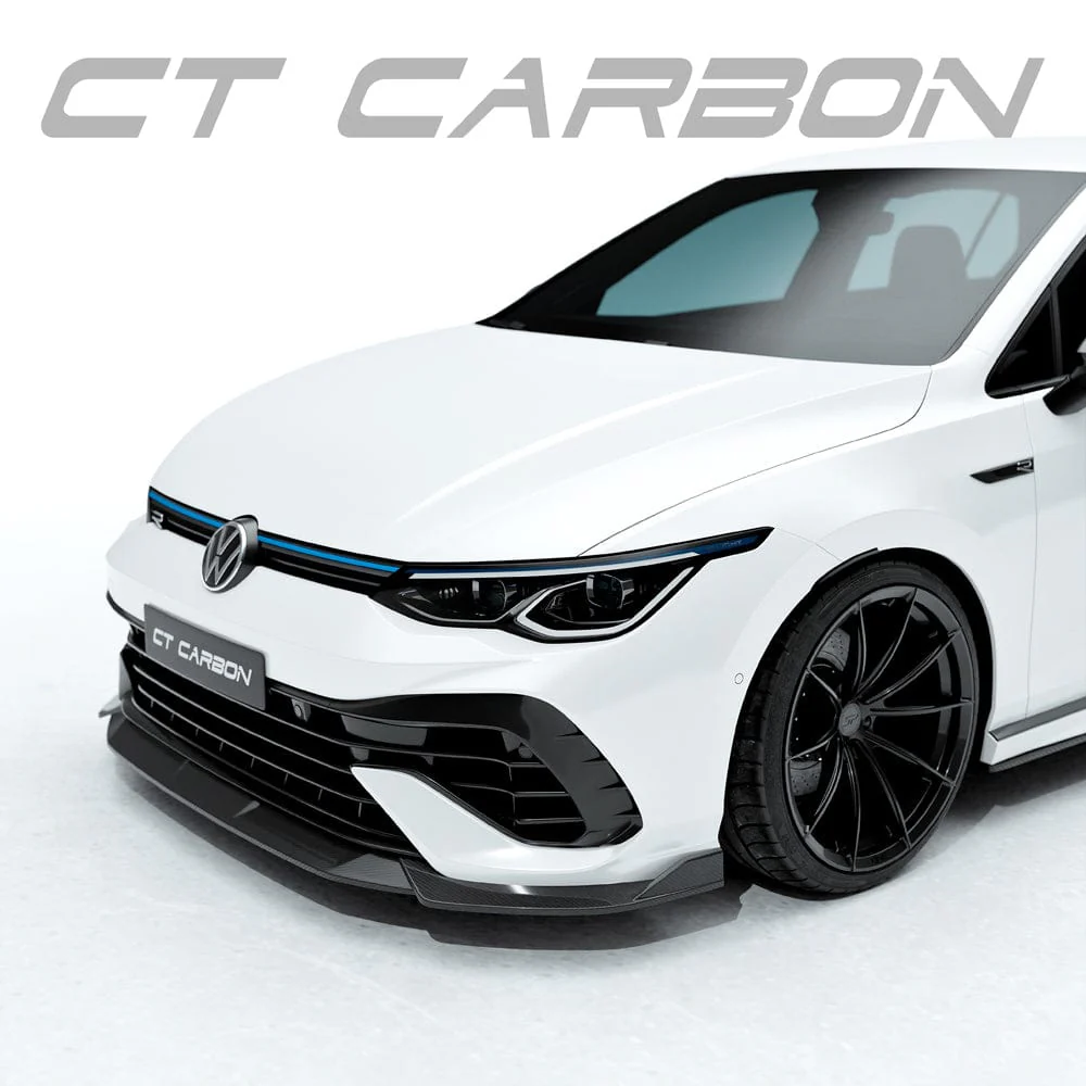 VW GOLF MK8 R CARBON FIBRE SPLITTER - CT DESIGN - Image 3