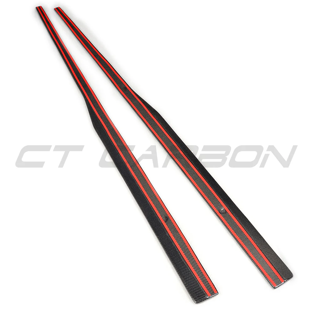 VW GOLF GTD/GTI MK7/7.5 2014-2020 CARBON FIBRE SIDE SKIRTS - Image 2